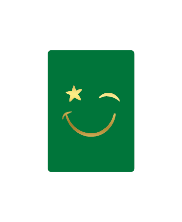 Cadeaukaartje - Smiley groen