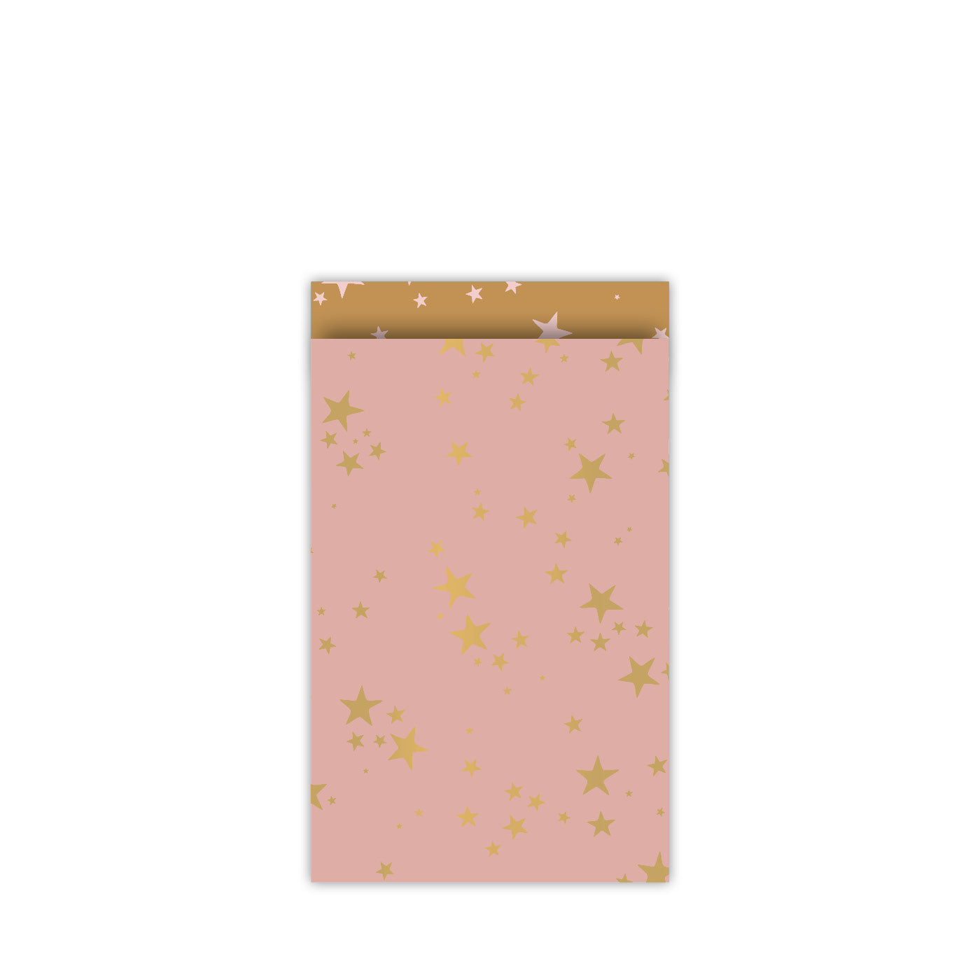 Cadeauzakjes Sky Full of Stars Roze/Camel maat M 12x19 cm – Liefs en Lintjes