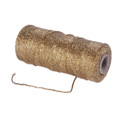 Flashy koord in goudkleur, 1,5 mm dik – 5 meter lang – Liefs en Lintjes
