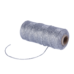 Flashy koord in zilverkleur, 1,5 mm dik – 5 meter lang – Liefs en Lintjes