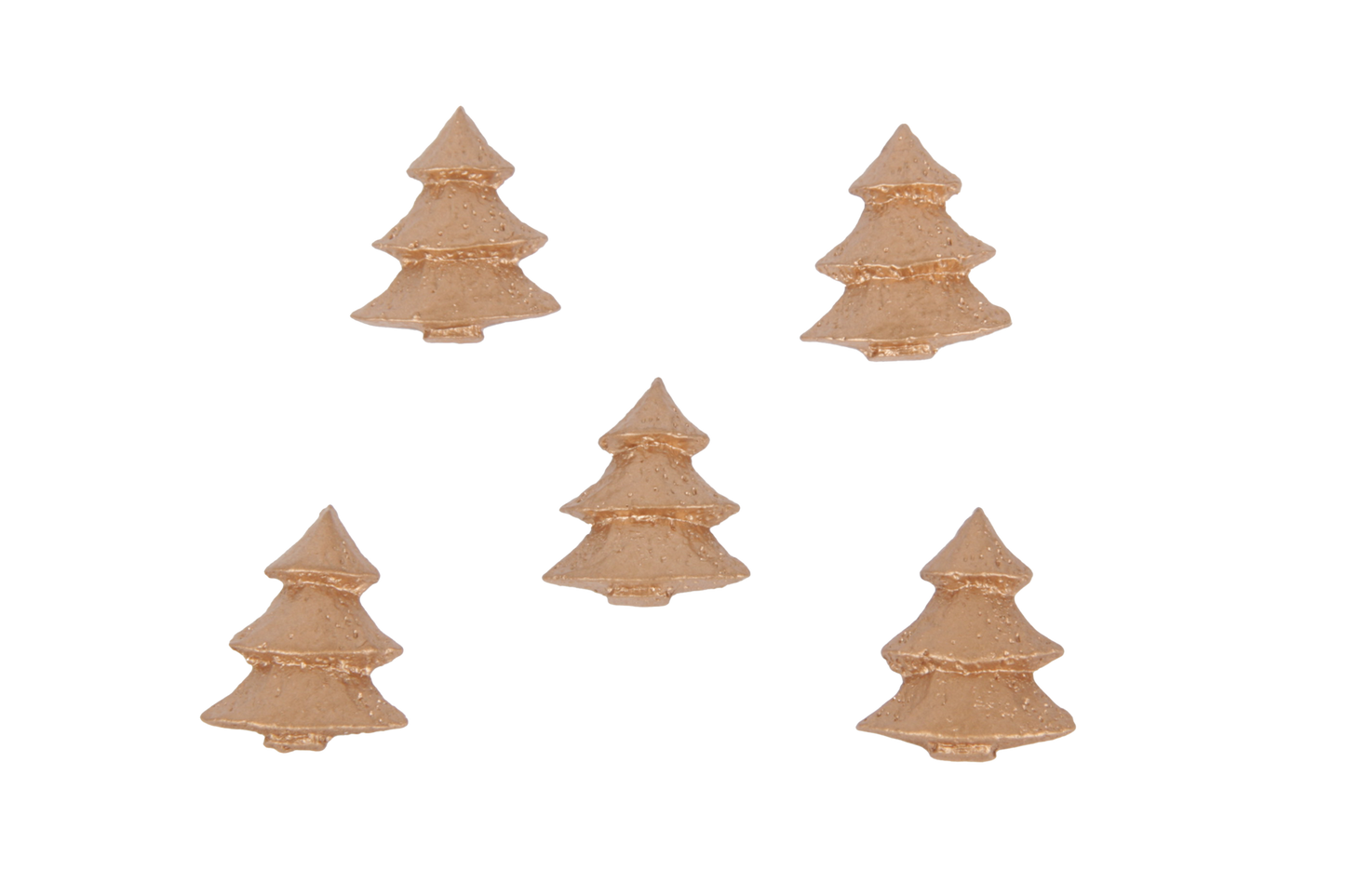 Houten kerstboom goud massief 2,5 cm – Liefs en Lintjes