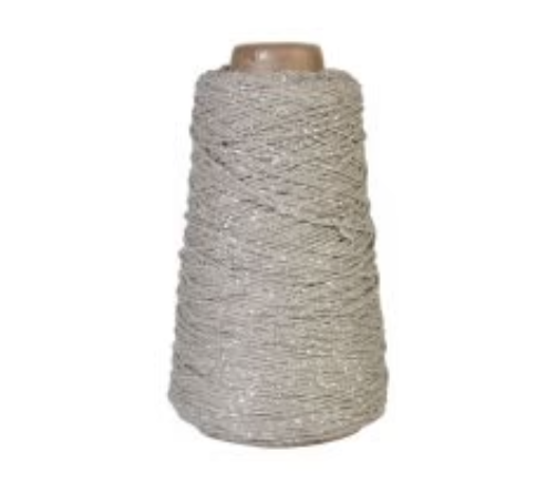 Koord Lurex Twist in grijs en zilver, 2 mm dik – 5 meter lang – Liefs en Lintjes