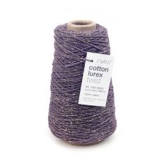 Koord Lurex Twist in paars en goud, 2 mm dik – 5 meter lang – Liefs en Lintjes