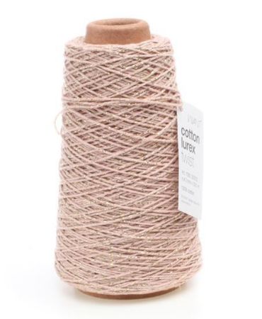 Koord Lurex Twist in roze en goud, 2 mm dik – 5 meter lang – Liefs en Lintjes