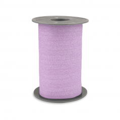 Glitter krullint in lila, 10 mm breed – 5 meter lang – Liefs en Lintjes