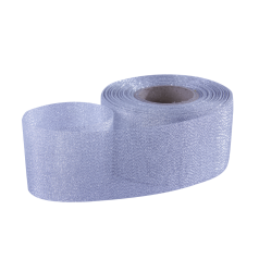 Lucente lint zilver met glitter – 50 mm breed – per meter – Liefs en Lintjes
