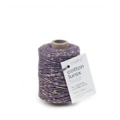 Lurex twist koord paars met goud – 2 mm dik – 50 meter op klos – Liefs en Lintjes