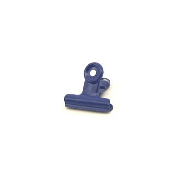 Donkerblauwe metalen office clip – 31 mm decoratieclip – Liefs en Lintjes