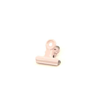 Lichtroze metalen office clip – 31 mm decoratieclip – Liefs en Lintjes