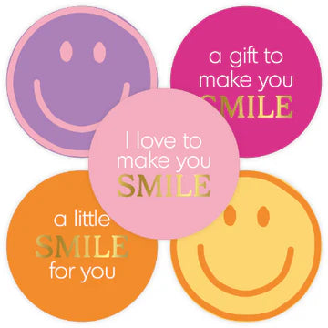 A Gift to Make You Smile stickers 40mm Mix - Liefs en Lintjes