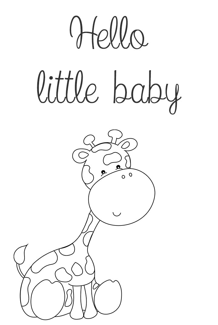 Cadeaukaartje FG - hello little baby