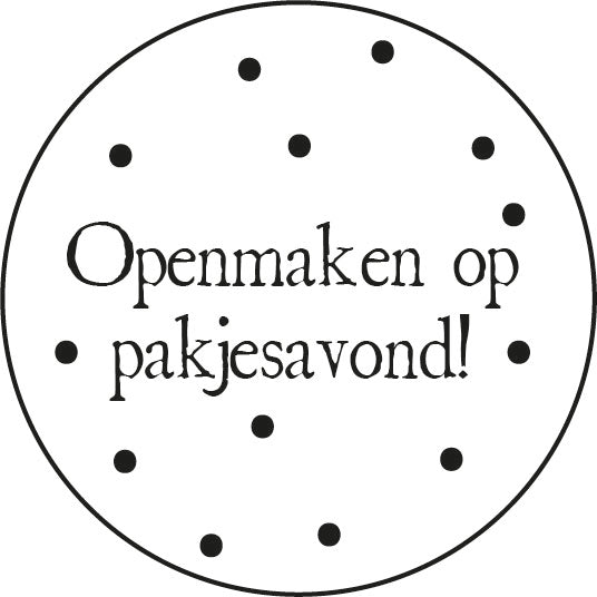 Stickers openmaken op pakjesavond