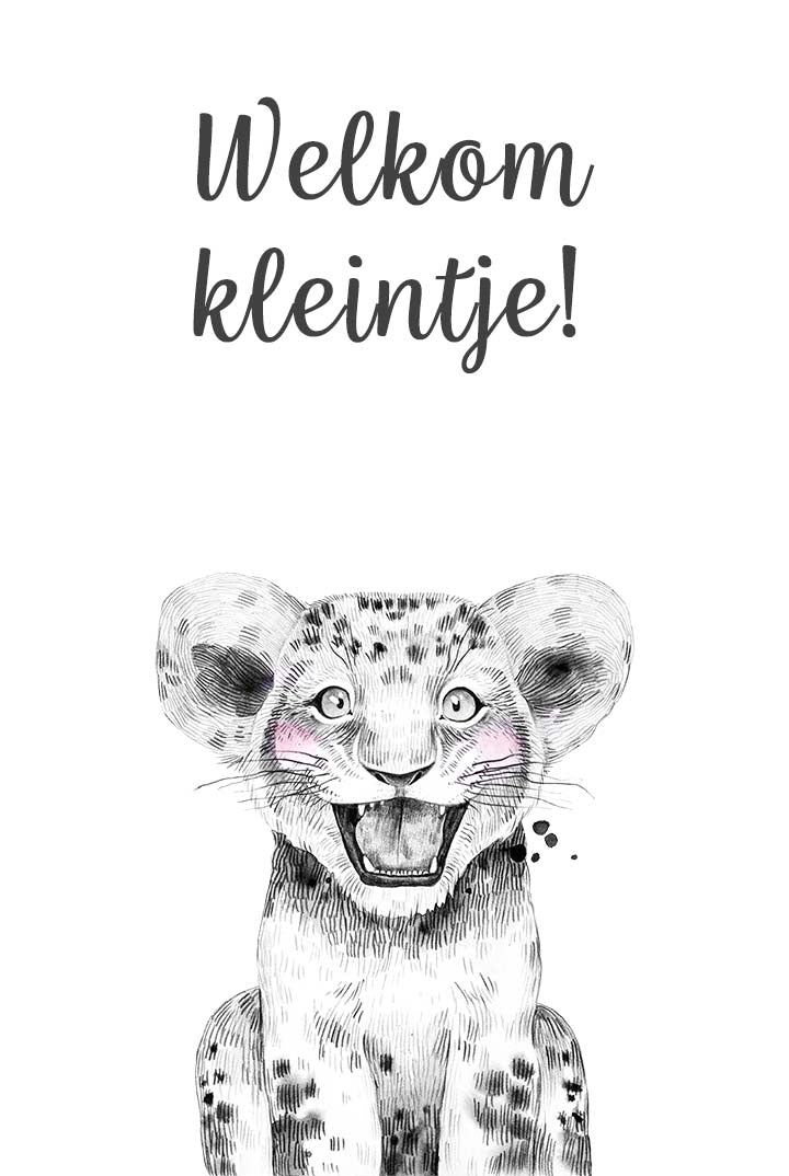 Cadeaukaartje FG - welkom kleintje