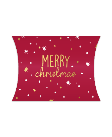 Gondeldoosje merry christmas rood/goud