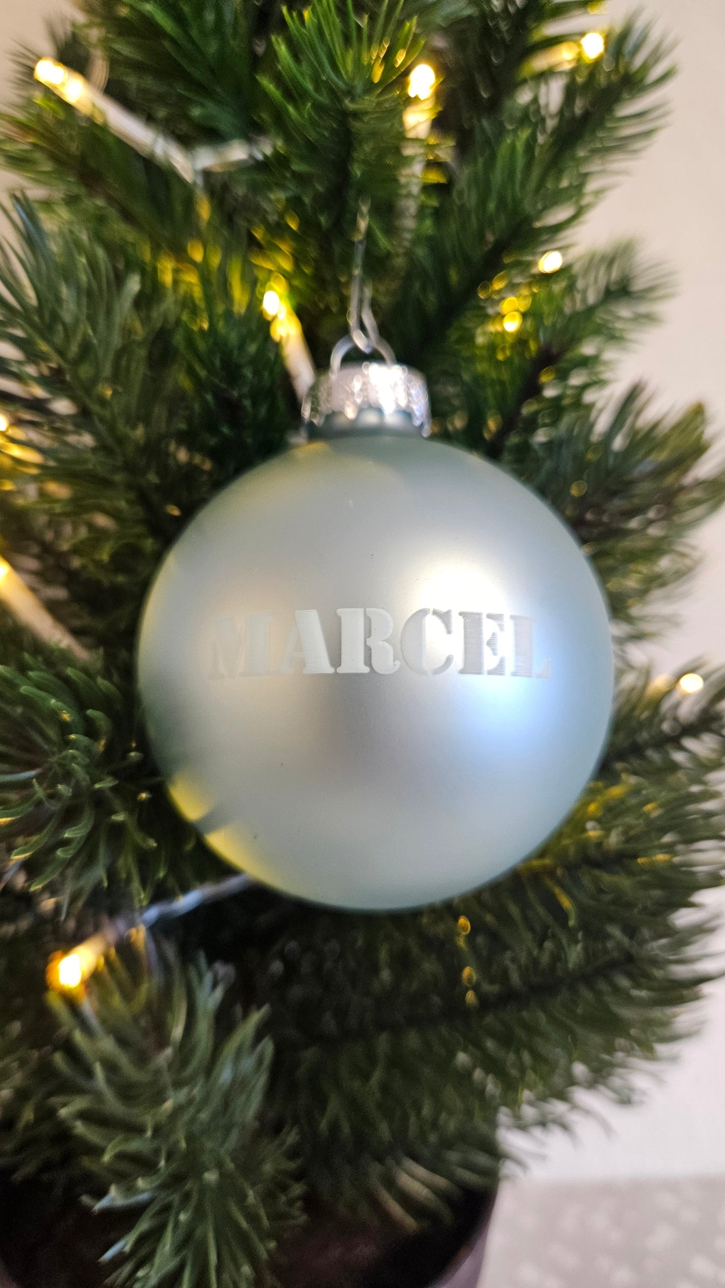 Kerstbal met naam/tekst