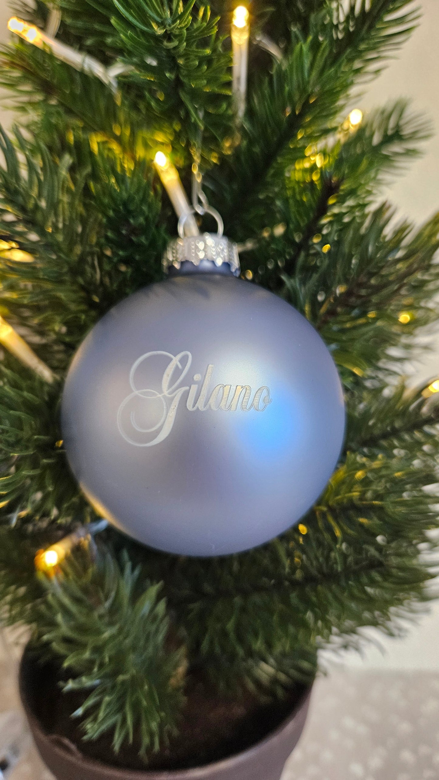 Kerstbal met naam/tekst