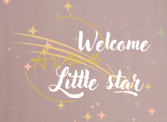 Kaart Welcome little star