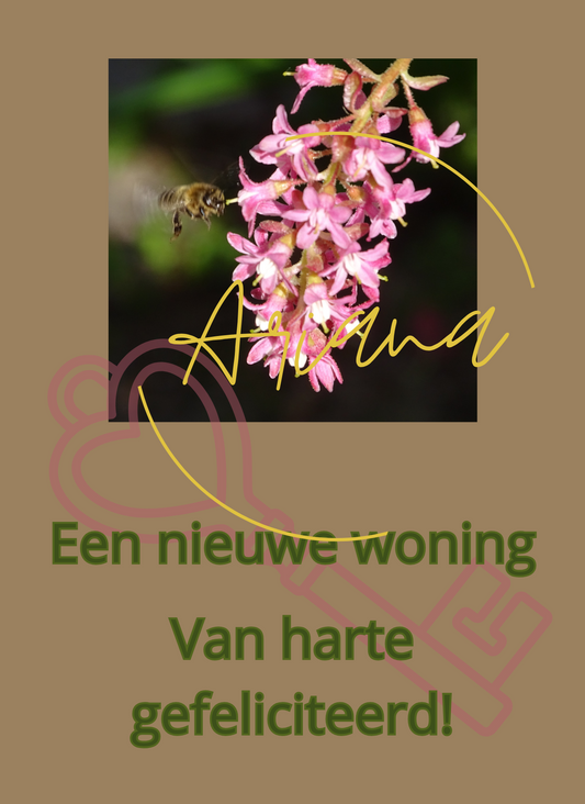 Kaart Een nieuwe woning, van harte gefeliciteerd