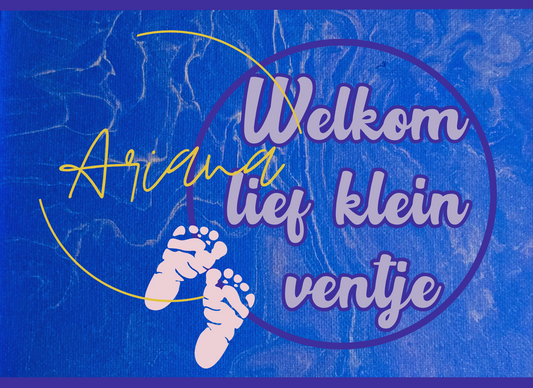 Kaart Welkom lief klein ventje