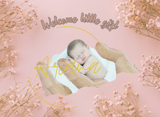 Kaart Welcome little girl
