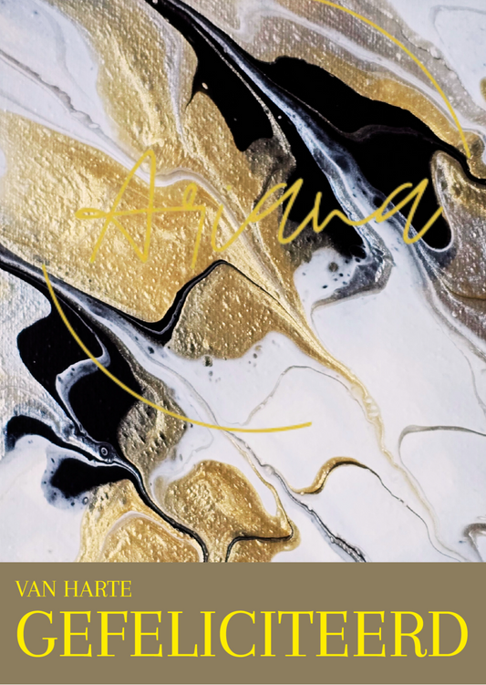 Karte - Glückwunsch Goldfolie