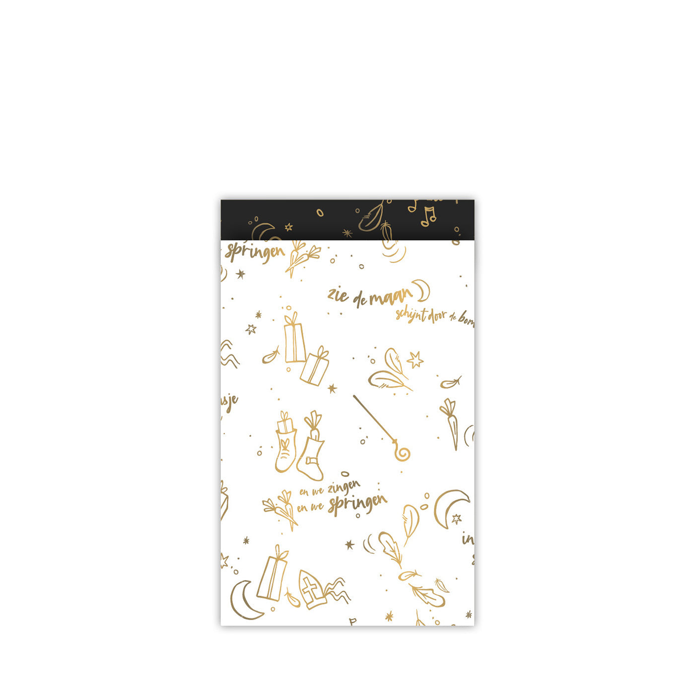 Cadeauzakjes Sing along sing | wit/goud M