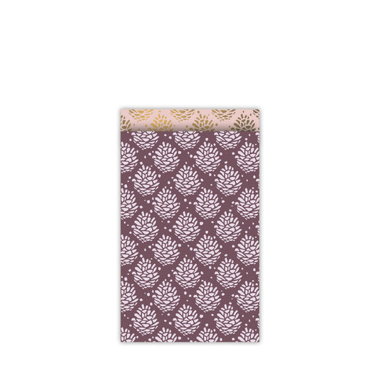 Cadeauzakjes pinecones - paars  - M