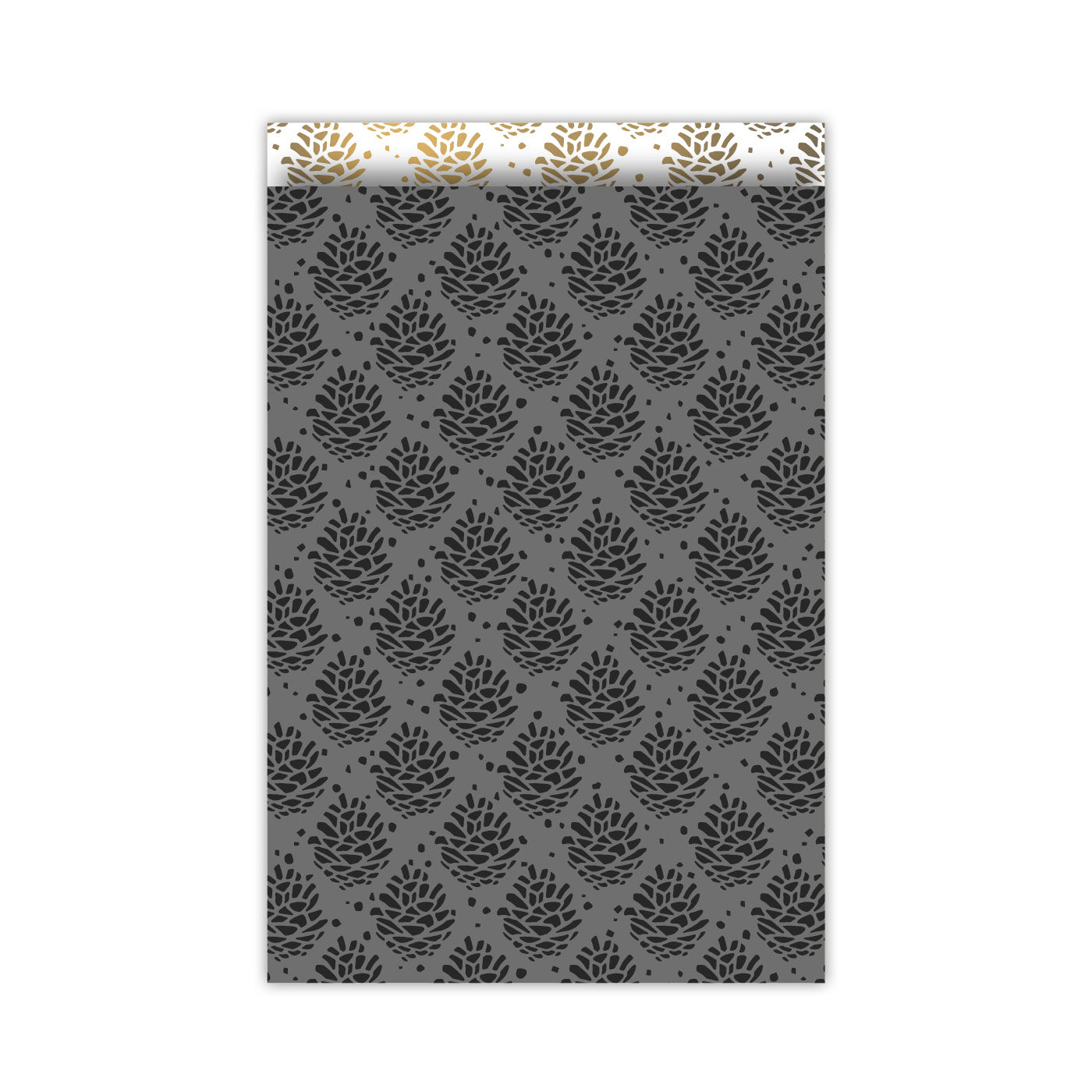 Cadeauzakjes - pinecones zwart - L