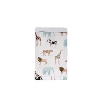 Cadeauzakje L met safari dieren zoals giraffe, olifant en zebra – Liefs en Lintjes