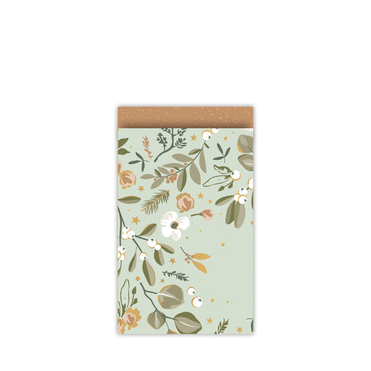Cadeauzakjes Let’s Decorate Mint/Goud maat M 12x19 cm – Liefs en Lintjes