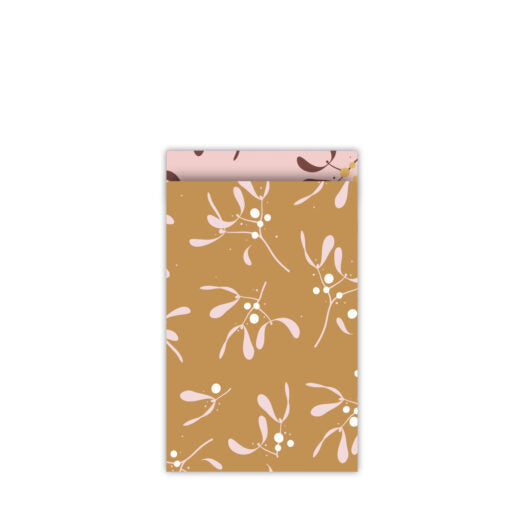 Cadeauzakjes Mistletoe Memories Camel maat M 12x19 cm – Liefs en Lintjes