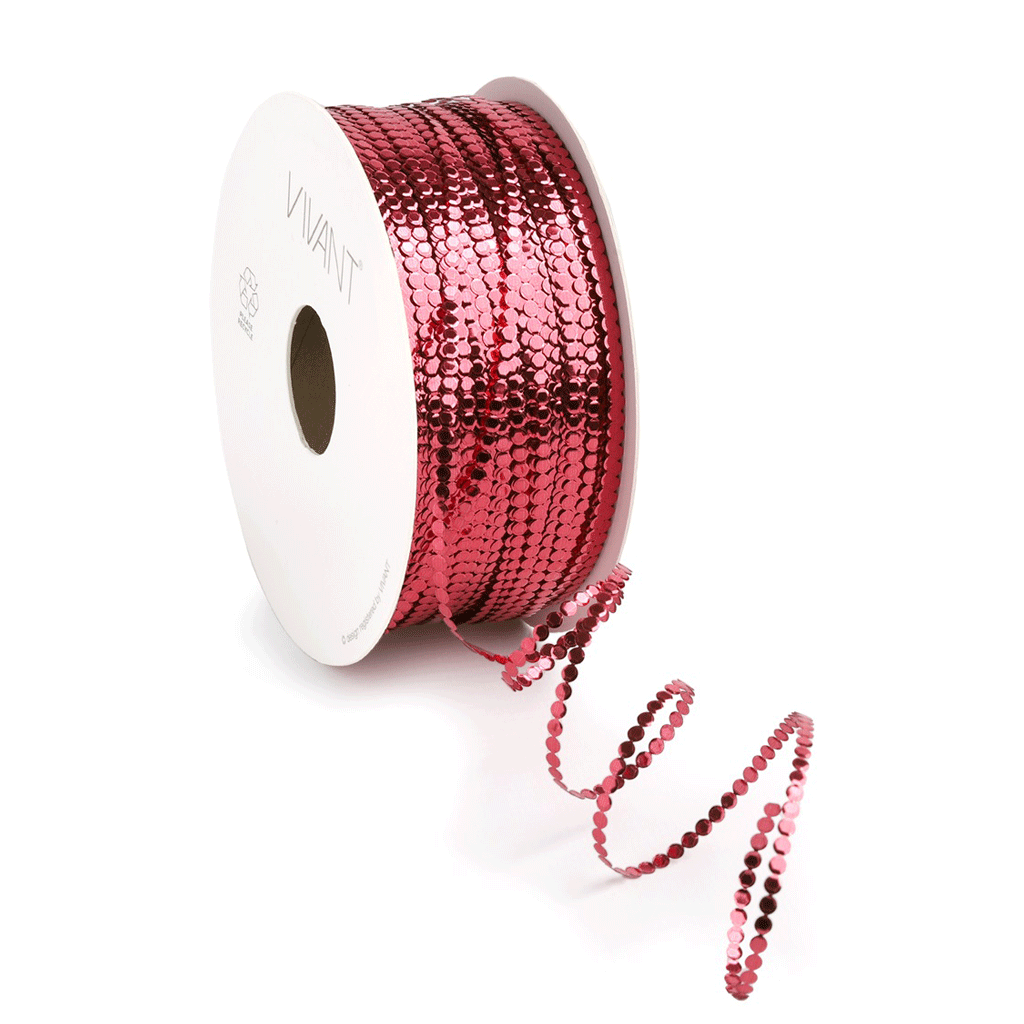 Circle koord bordeaux glanzend paillettenkoord 3 mm – Liefs en Lintjes