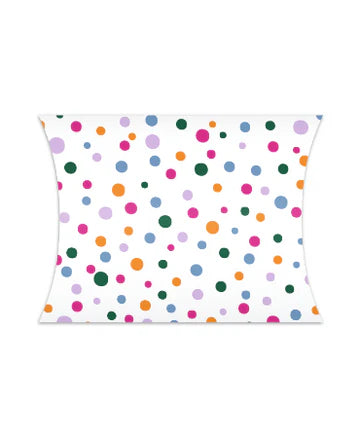 Gondeldoosje met kleurrijk confetti-patroon – feestelijke cadeauverpakking – Liefs en Lintjes