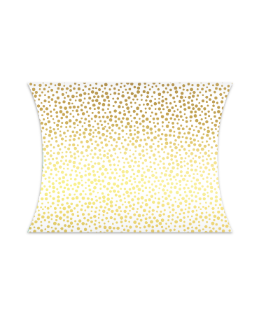 Gondeldoosje Luxury Dots White/Gold met witte achtergrond en gouden stippen – Liefs en Lintjes