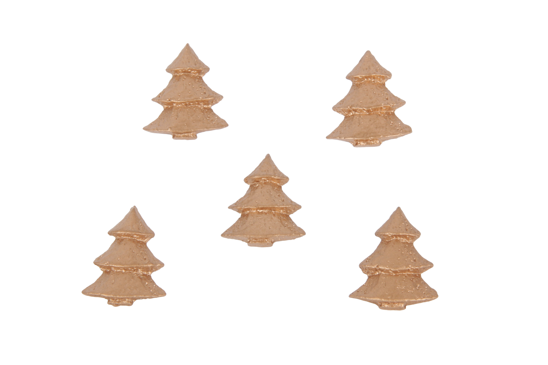 Houten kerstboom goud massief 2,5 cm – Liefs en Lintjes