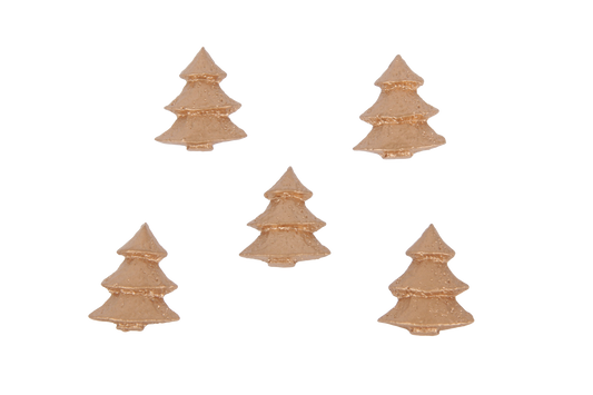 Houten kerstboom goud massief 2,5 cm – Liefs en Lintjes