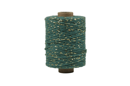 Lurex Twist Cord – Grau/Silber – 50 Meter