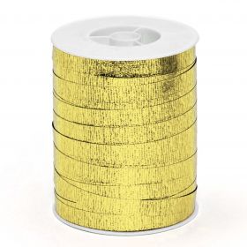 Krullint goud metallic glans 10 mm – Liefs en Lintjes