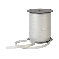 Krullint Silky Metal in zilver met glanzende afwerking – 10 mm – 5 meter – Liefs en Lintjes