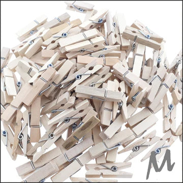 Mini houten knijpers 35x10mm per stuk – decoratie en DIY – Liefs en Lintjes