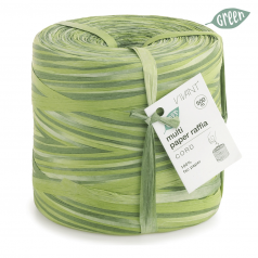 Raffia lint gemêleerd groen – 5 meter – Liefs en Lintjes