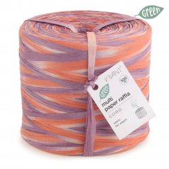 Raffia lint lila zalm terra gemêleerd – 5 meter – Liefs en Lintjes