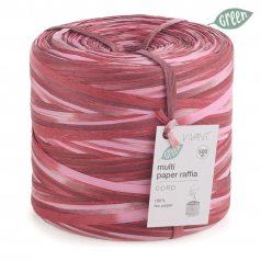 Raffia lint rood roze bordeaux gemêleerd – 5 meter – Liefs en Lintjes