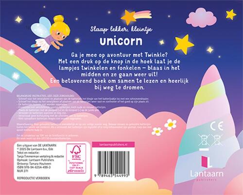 Slaap lekker, kleintje – Eenhoorn kinderboek met lichtjes – Liefs en Lintjes