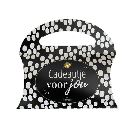 Snoep Tasje Cadeautje Voor Jou gevuld met toffees – Liefs en Lintjes 🍬