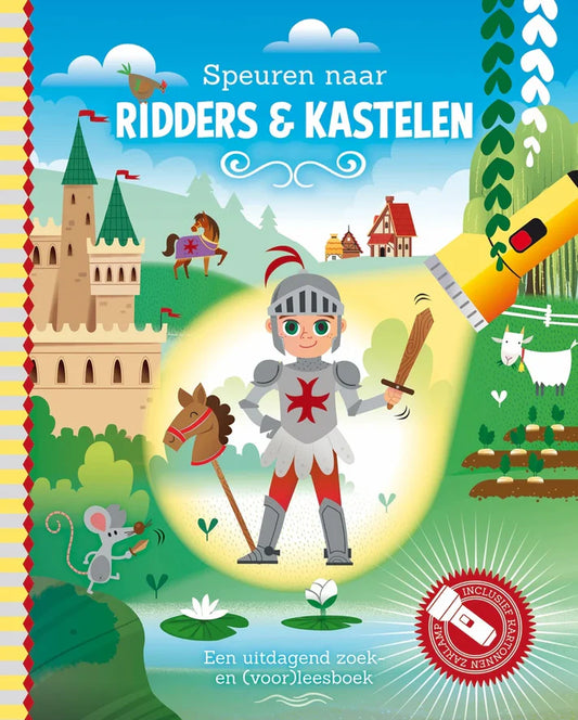 Kinderboek Speuren naar Ridders & Kastelen met Floris en kartonnen zaklamp – Liefs en Lintjes