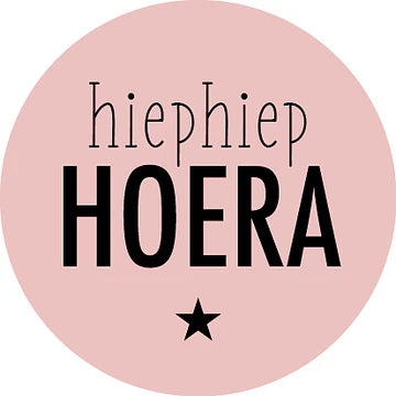 Sticker Hiep Hiep Hoera! Ballerina Roze met Ster (35mm, Set van 10) – Liefs en Lintjes