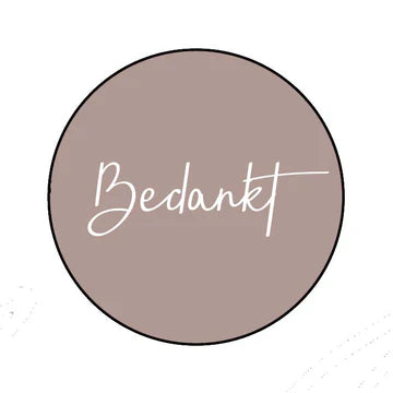 Stickers Bedankt (45mm) – Liefs en Lintjes