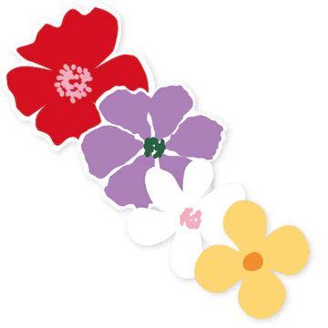Stickers Bloemen (6x5,8cm) – Liefs en Lintjes