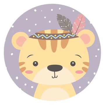 Stickers Bohemian Tijger (45mm) – Liefs en Lintjes